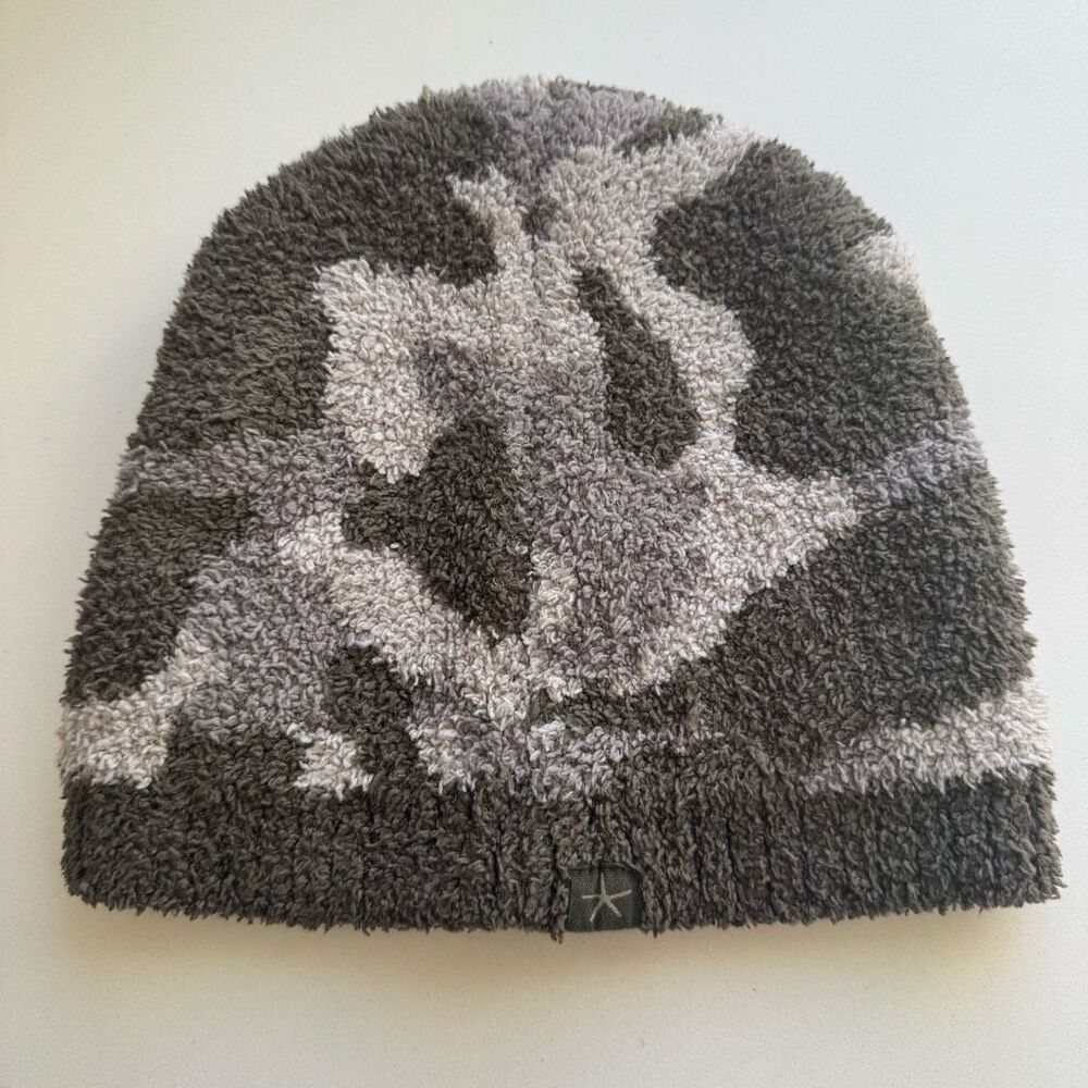 Barefoot Dreams Women’s CozyChic Lite Camo Beanie OS Green Gray